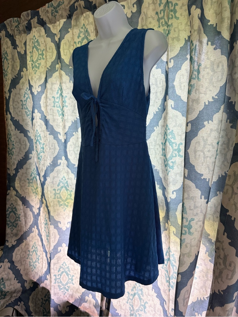 Cupshe Blue Chill Factor Breezy Summer Style Mini Dress M - Picture 6 of 12